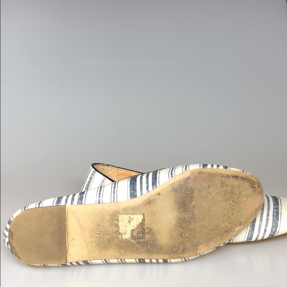 J. Crew Navy & White Striped Smoking Loafers - Picture 4 of 4